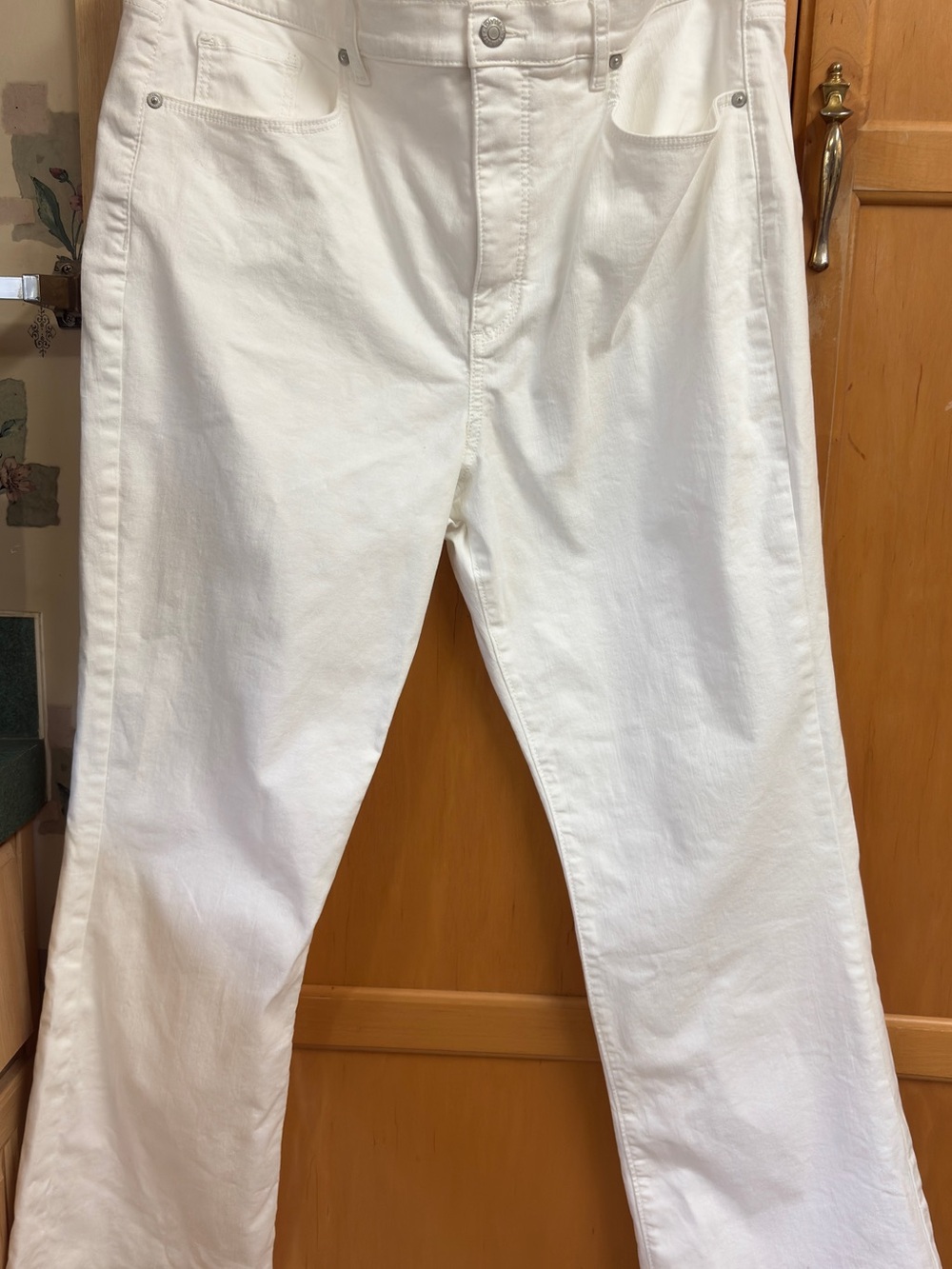 LOFT The Kick Crop Curvy Jeans High Rise 33/16 Stretchy Minimalist Classic